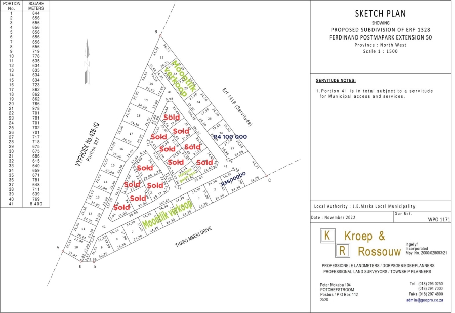 Commercial Property for Sale in Vyfhoek A H North West